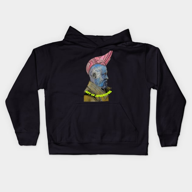 Yondu Kids Hoodie by ArtofJesseCobb